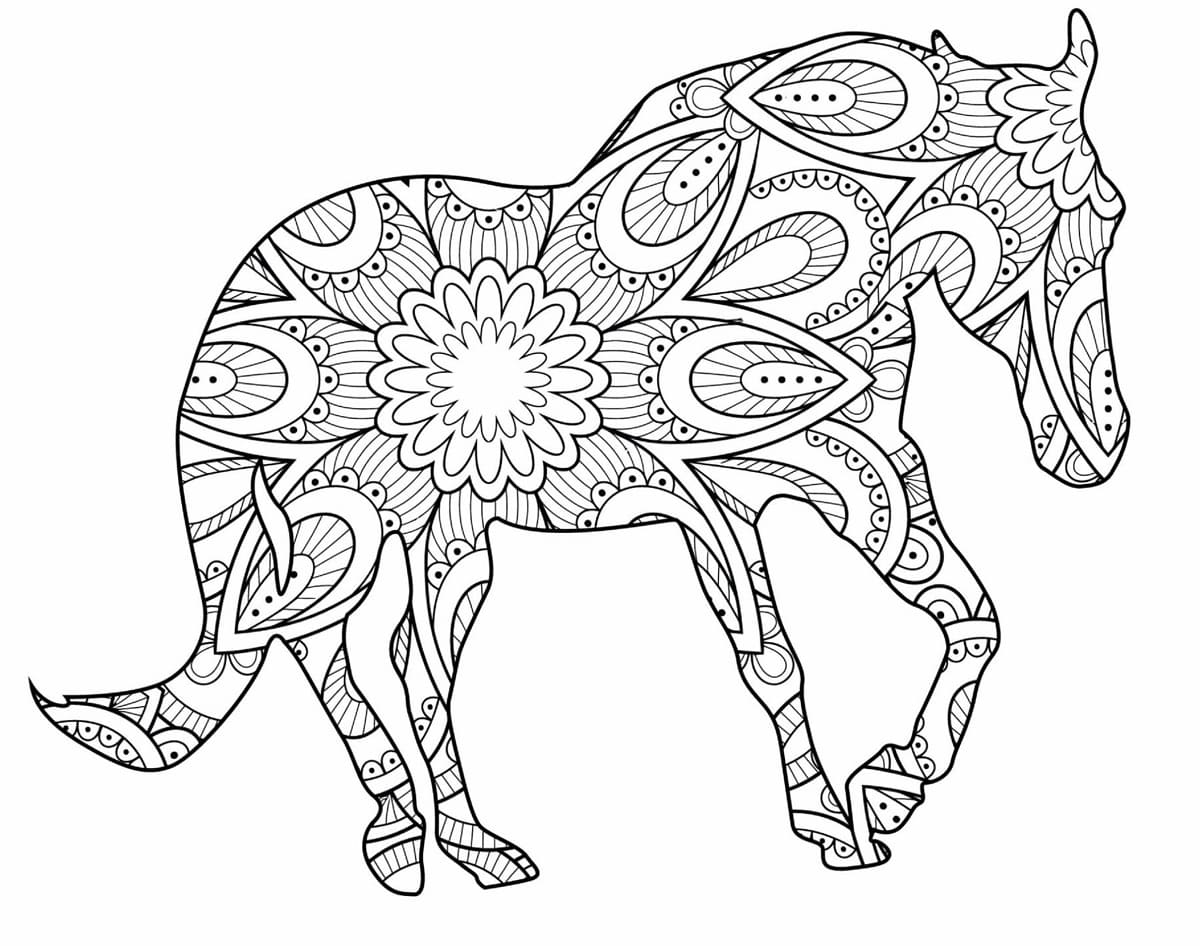 Mandalas Cheval 15